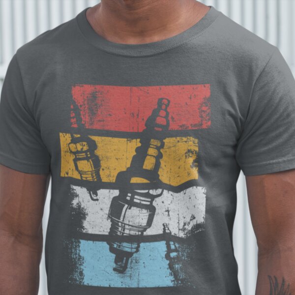 Retro Spark Plug T-Shirt Thumbnail