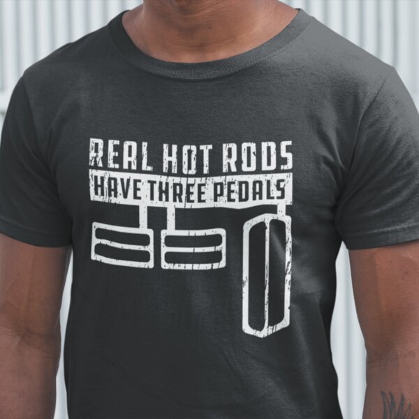 Real Hot Rods have 3 Pedals Men's T-Shirt Thumbnail