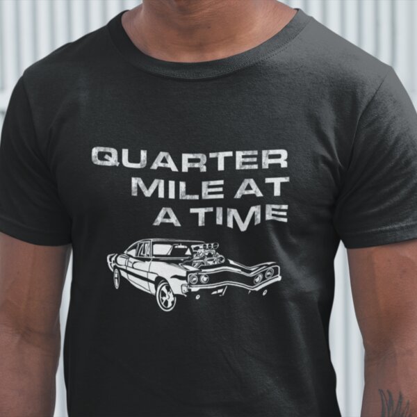 Charger - Quarter Mile at a Time Men's T-Shirt Thumbnail