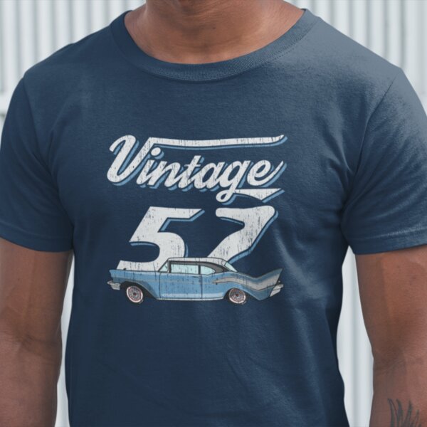 57 Bel Air Classic Vintage T-Shirt - Front Print Design Thumbnail