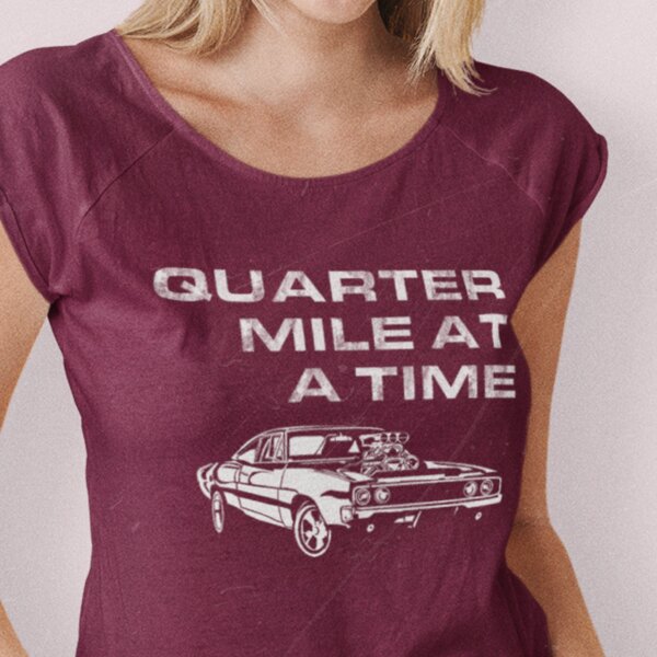 Fast Quarter Mile at a Time Women's T-Shirt Thumbnail