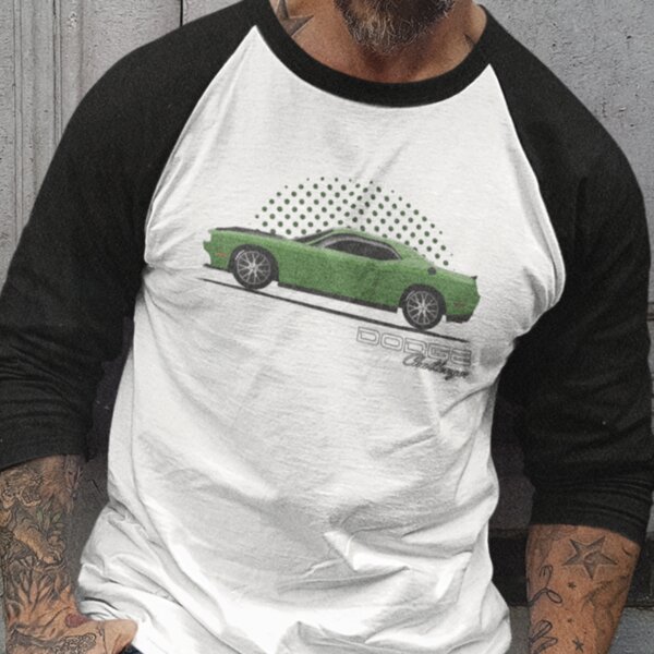 Dodge Challenger 3/4 Raglan T-Shirt Thumbnail
