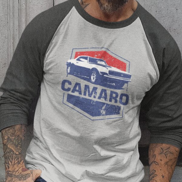 Camaro American Muscle 3/4 T-Shirt Thumbnail