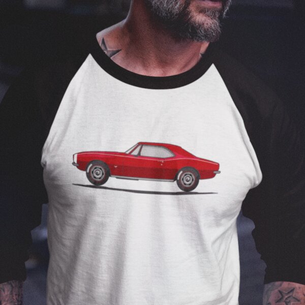 Camaro Muscle Car 3/4 T-Shirt Thumbnail