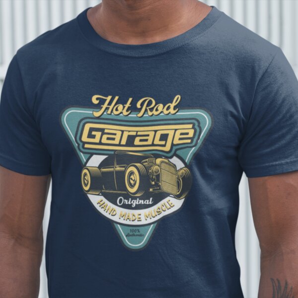 Hot Rod Garage Custom T-Shirt - Front Design Thumbnail