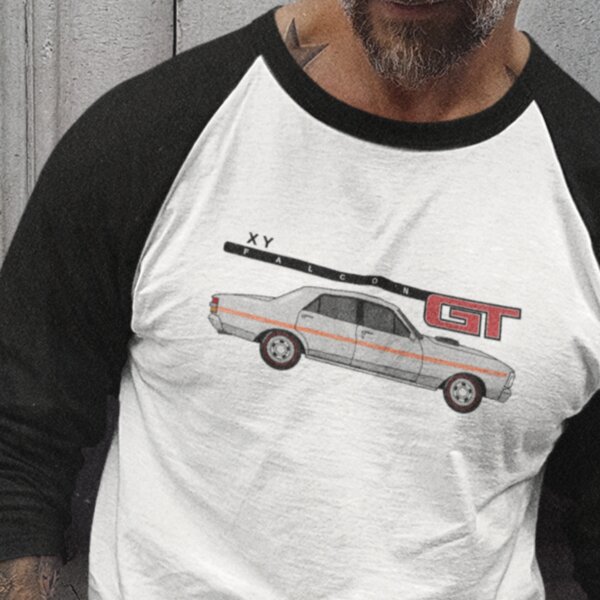 XY GT Falcon Men's 3/4 T-Shirt Thumbnail