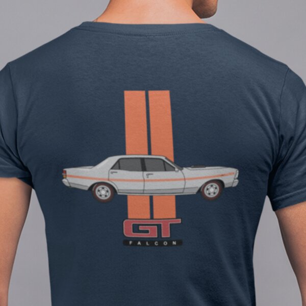 1970 XY GT Falcon Men's Classic Car T-Shirt  2 Thumbnail