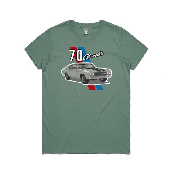 Chevelle Retro Women's Muscle Car T-Shirt Thumbnail