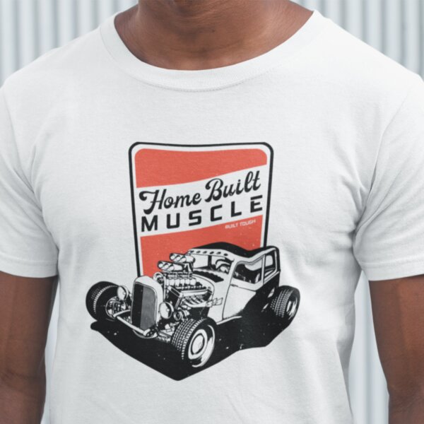 Hot Rod Home Built Muscle Men's T-Shirt Thumbnail