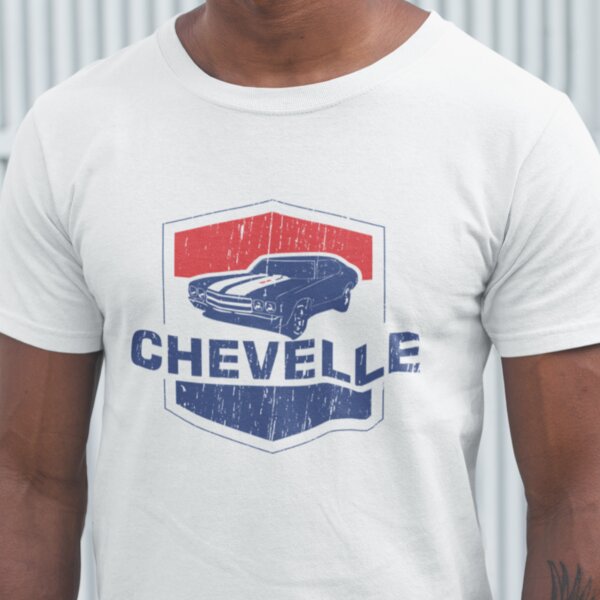 Chevelle American Red White and Blue Muscle Men's T-Shirt Thumbnail