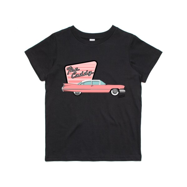 The 59' Caddy de Ville Kids/Youth T-Shirt (Rose Design) Thumbnail