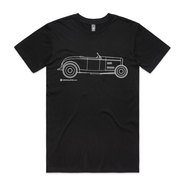 32 Roadster White Outline Tee Thumbnail