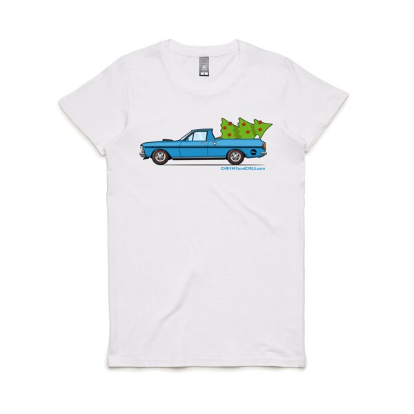 1971 XY GT Ute Hauling Christmas Tree - LIMITED EDITION 2022 - Women's Maple Tee Thumbnail