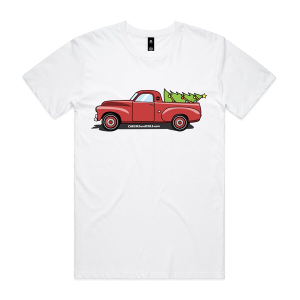 FJ Holden Ute Hauling Christmas Tree - LIMITED EDITION 2022 - Mens Staple Tee Thumbnail