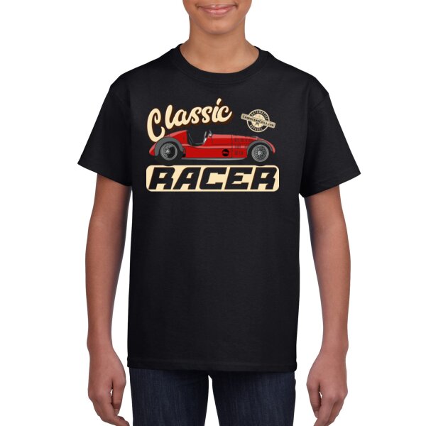 Classic Racer - Ferrari Vintage Race Car. - Gildan Youth Unisex T Shirt Thumbnail